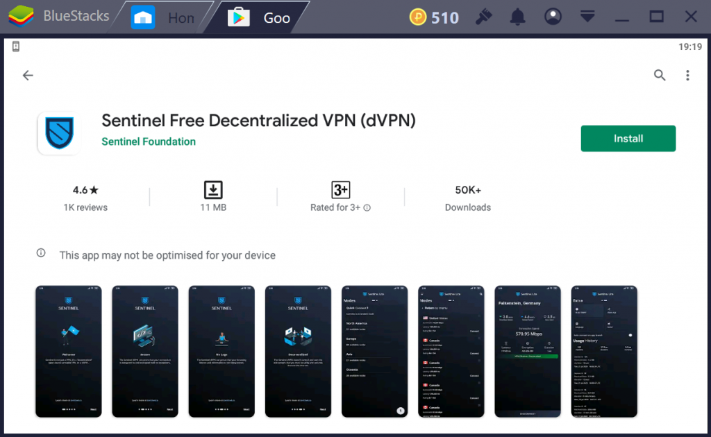 Sentinel VPN for PC