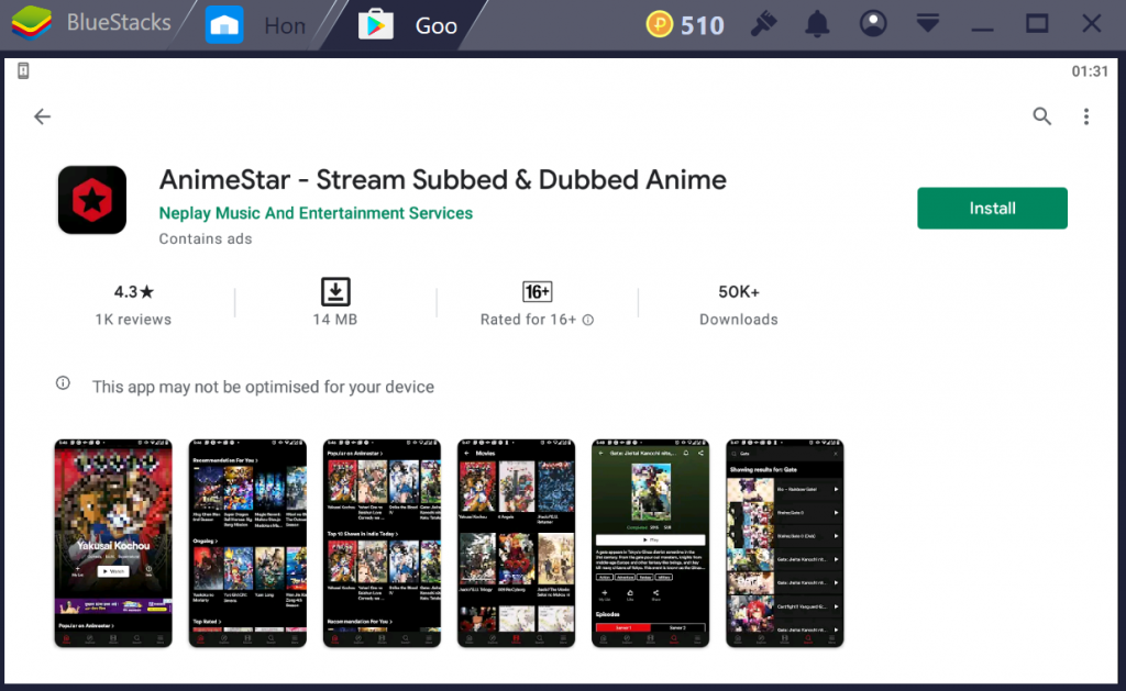 AnimeStar for PC