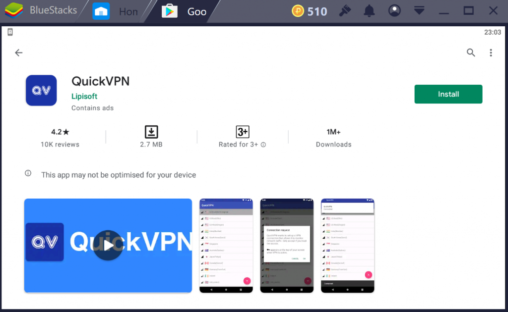 QuickVPN for PC