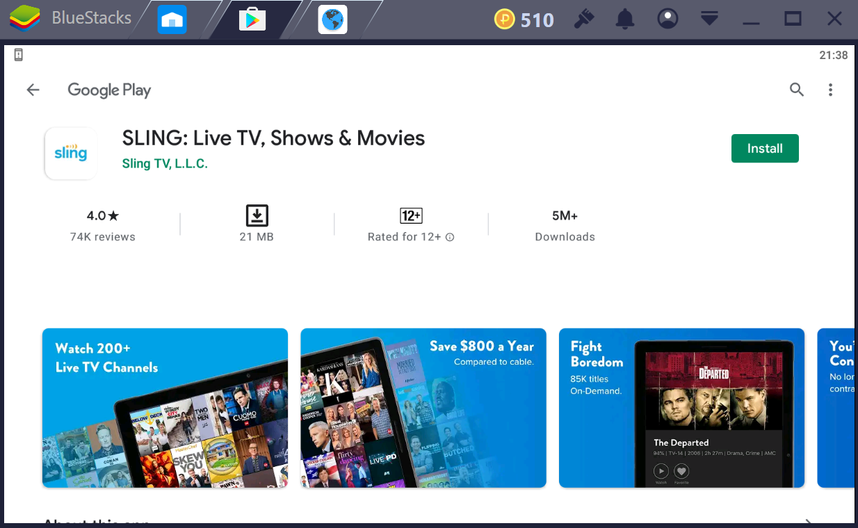 sling tv app windows 10 download